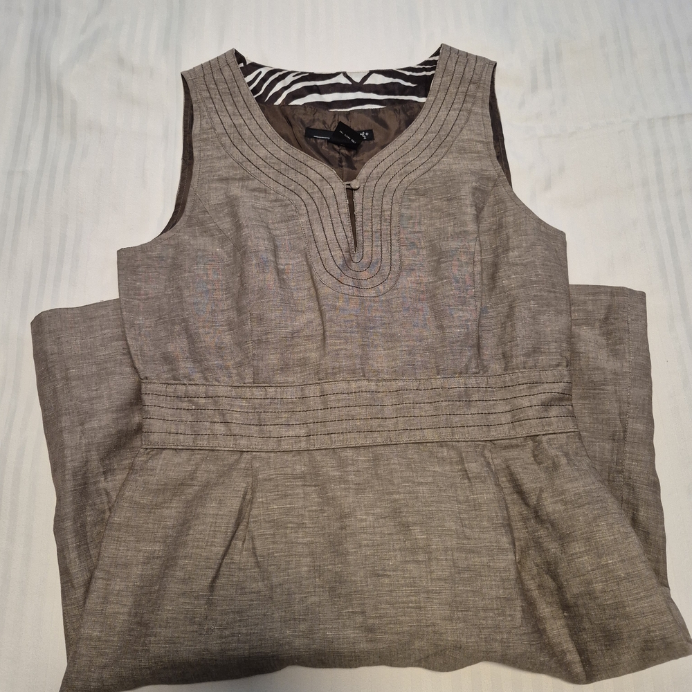 Willi Smith Brown Textured Dress - Picture 2 of 5